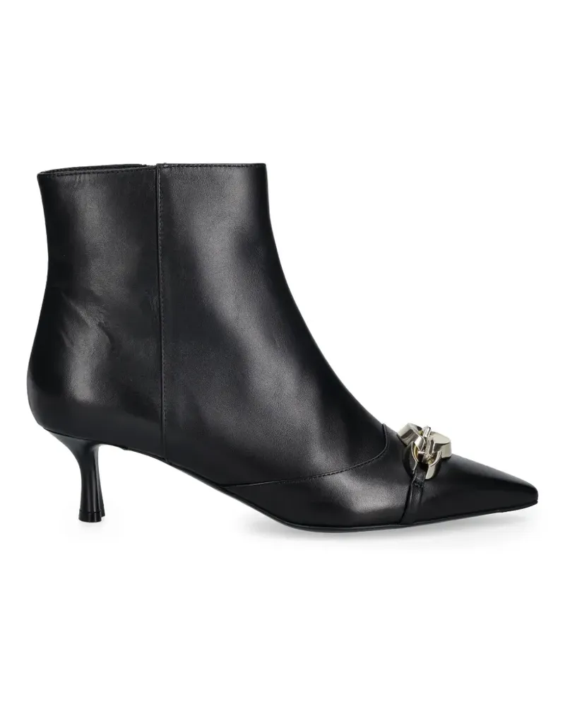 Baldinini chain-detail pointed ankle boots - Schwarz Schwarz