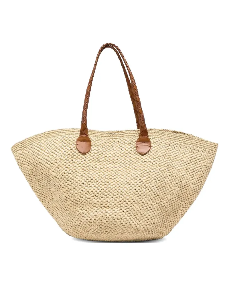 Dragon Diffusion x Sovani Brunella woven tote bag - Nude Nude