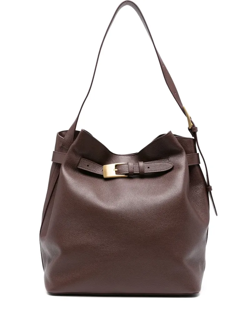 Elleme Schultertasche mit Schnalle - Braun Braun