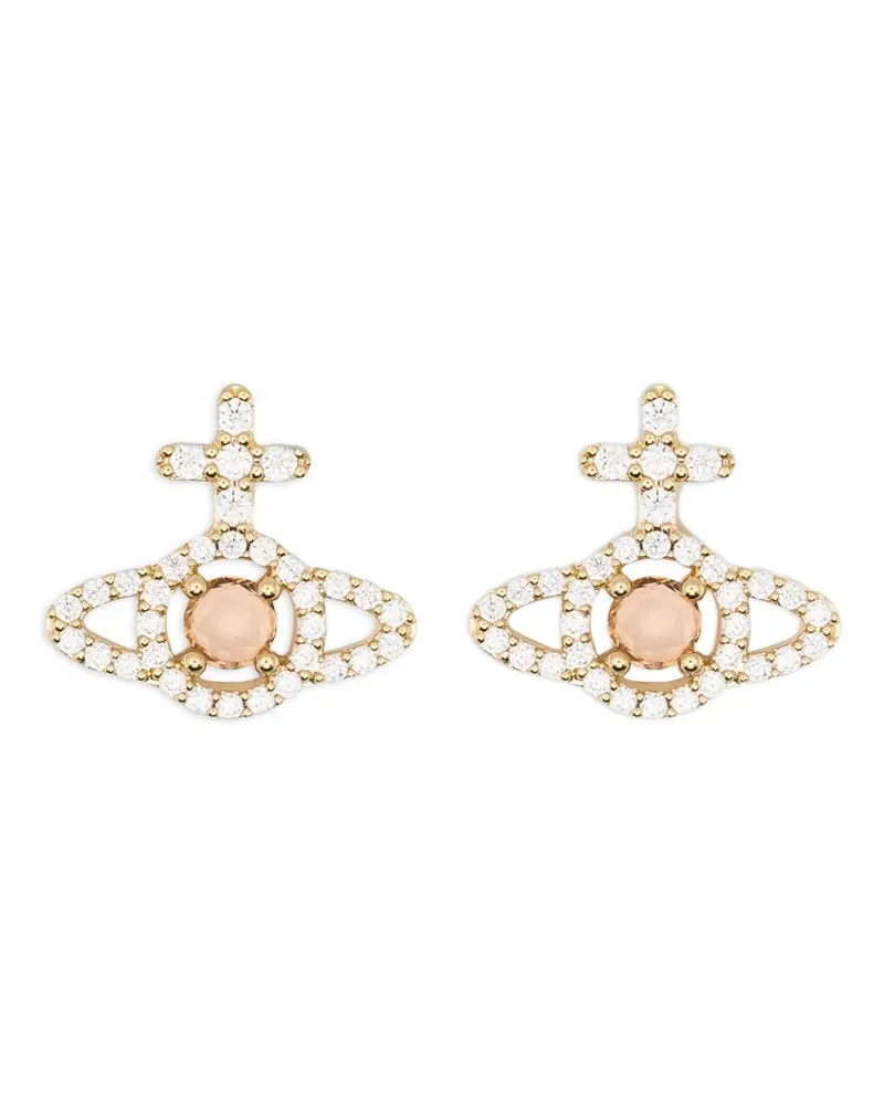Vivienne Westwood Olympia orb-crystal earrings - Gold Gold