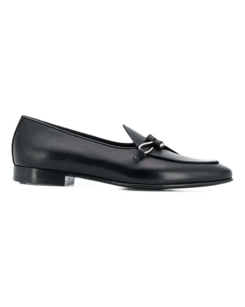 Edhèn Milano Comporta buckle-fastening leather loafers - Schwarz Schwarz