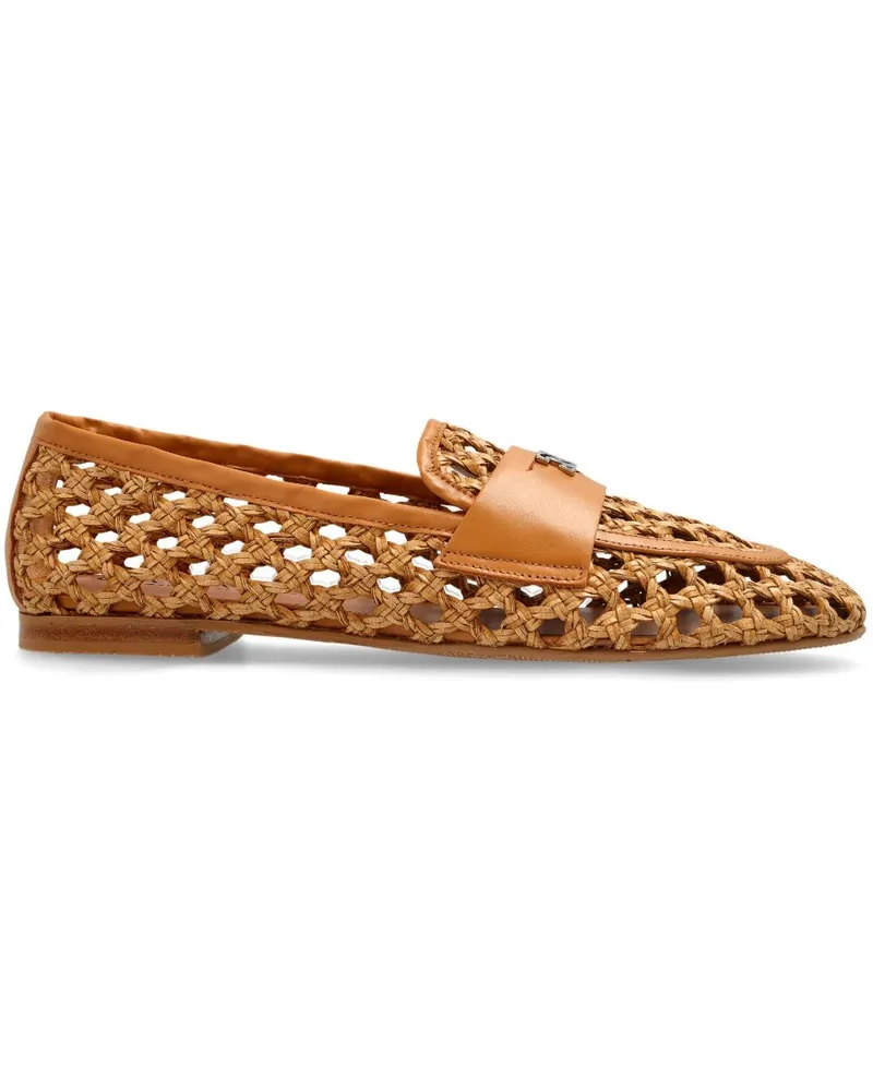 Casadei Loafer mit offenem Detail - Braun Braun