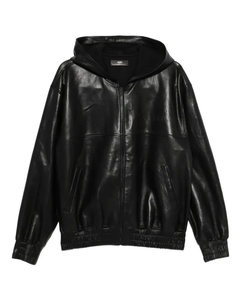 Amiri leather zip jacket - Schwarz Schwarz