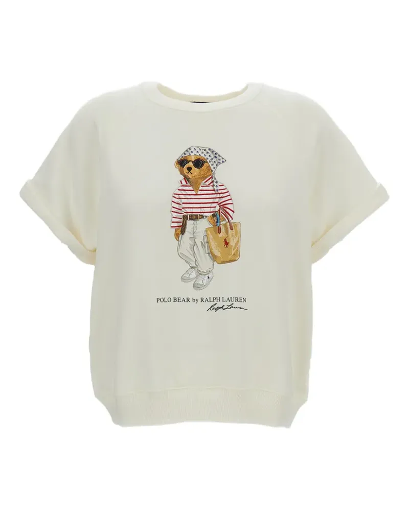 Ralph Lauren Polo Bear printed T-shirt - Weiß Weiß