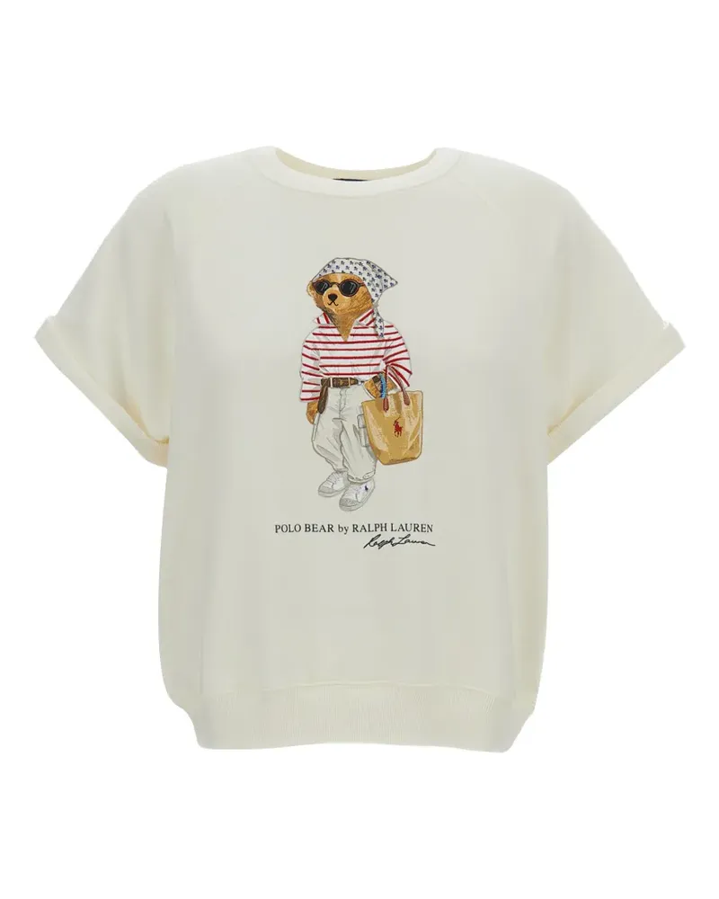 Ralph Lauren Polo Bear printed T-shirt - Weiß Weiß