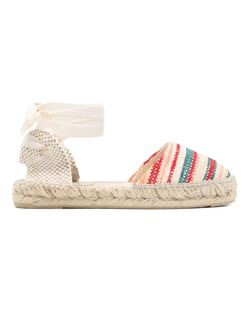 Manebí striped tie espadrilles - Rot Rot