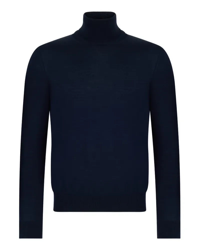 Roberto Collina Langärmeliger Rollkragenpullover - Blau Blau