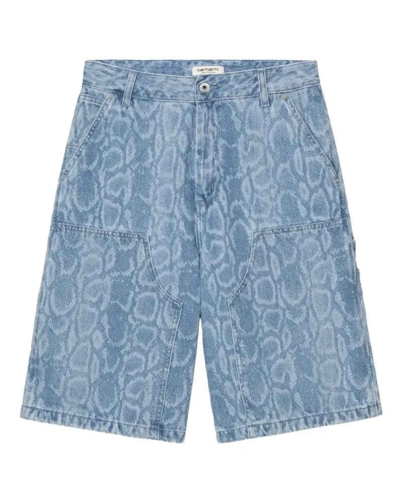 Carhartt WIP Snake Nixon midi shorts - Blau Blau