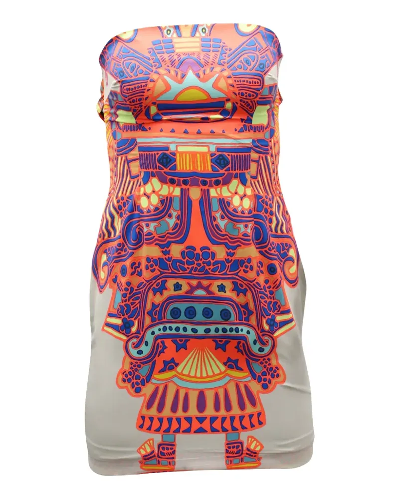 Mara Hoffman Minikleid mit grafischem Print - Nude Nude