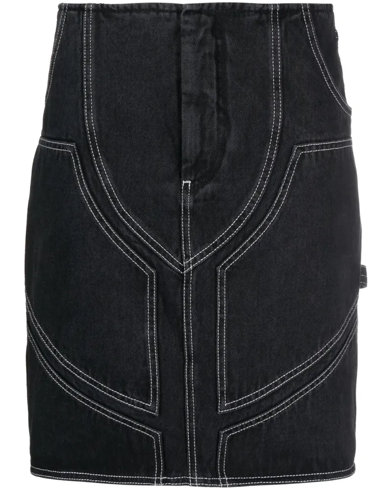 OFF-WHITE Rock mit Stickerei - Schwarz Schwarz