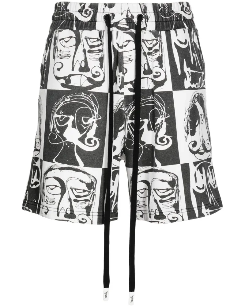 Haculla Karierte This is Chess Joggingshorts - Schwarz Schwarz