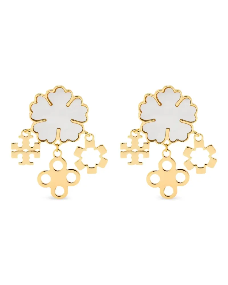 Tory Burch Kira Kleeblatt-Ohrstecker - Gold Gold