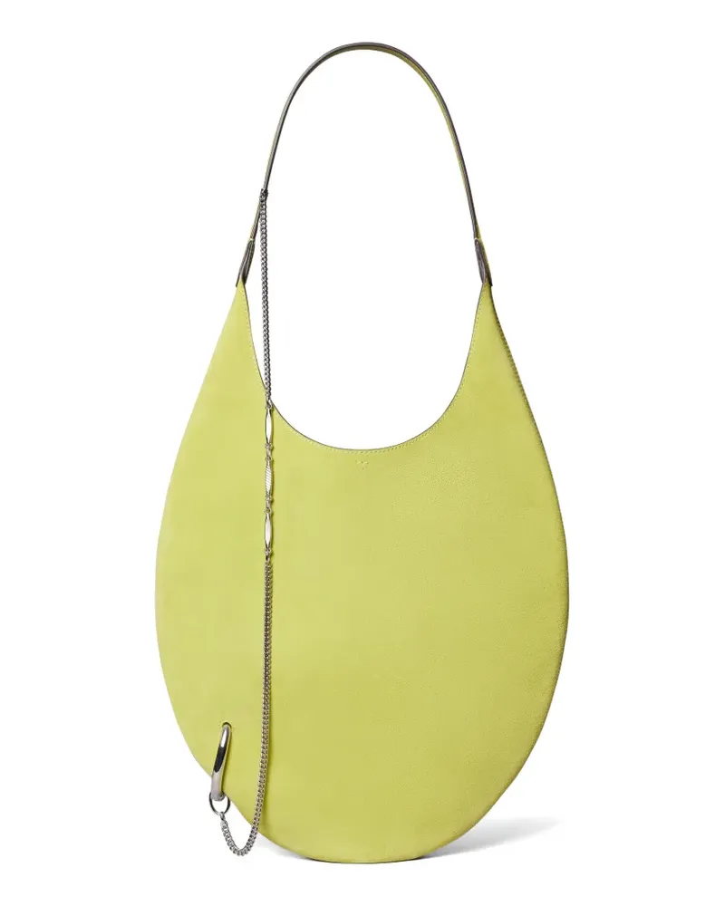 Tory Burch Pierced soft suede bag - Grün Grün