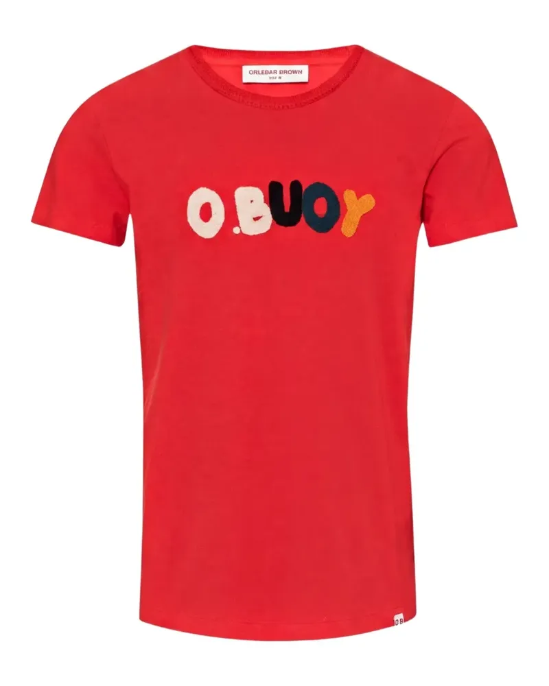 Orlebar Brown T-Shirt mit grafischem Print - Rot Rot