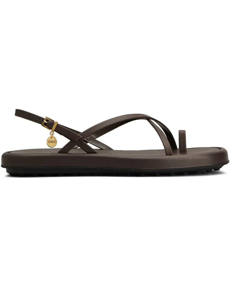 TOD'S Sandalen aus Leder - Braun Braun