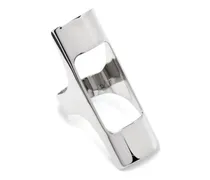 Lighter Holder Ring aus Messing - Silber