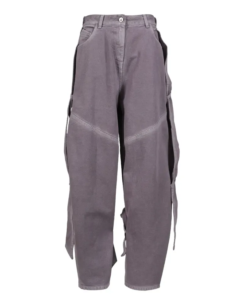 ATTICO Jeans mit Riemendetail - Grau Grau