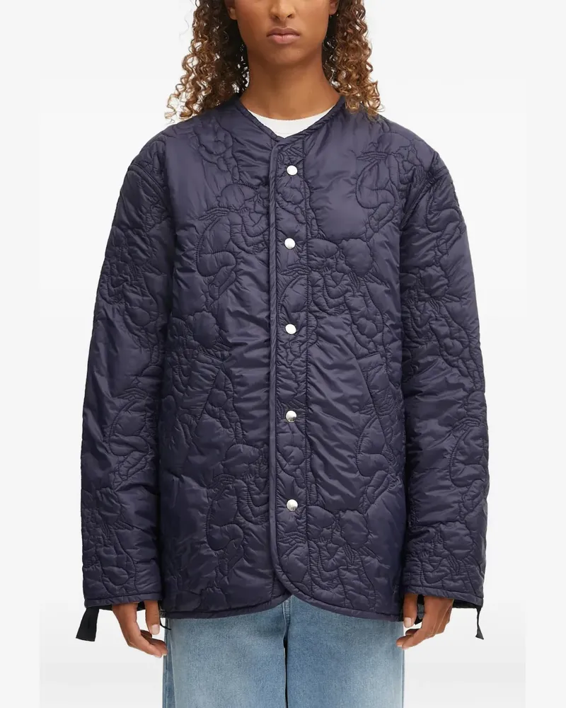 Fiorucci quilted button jacket - Blau Blau