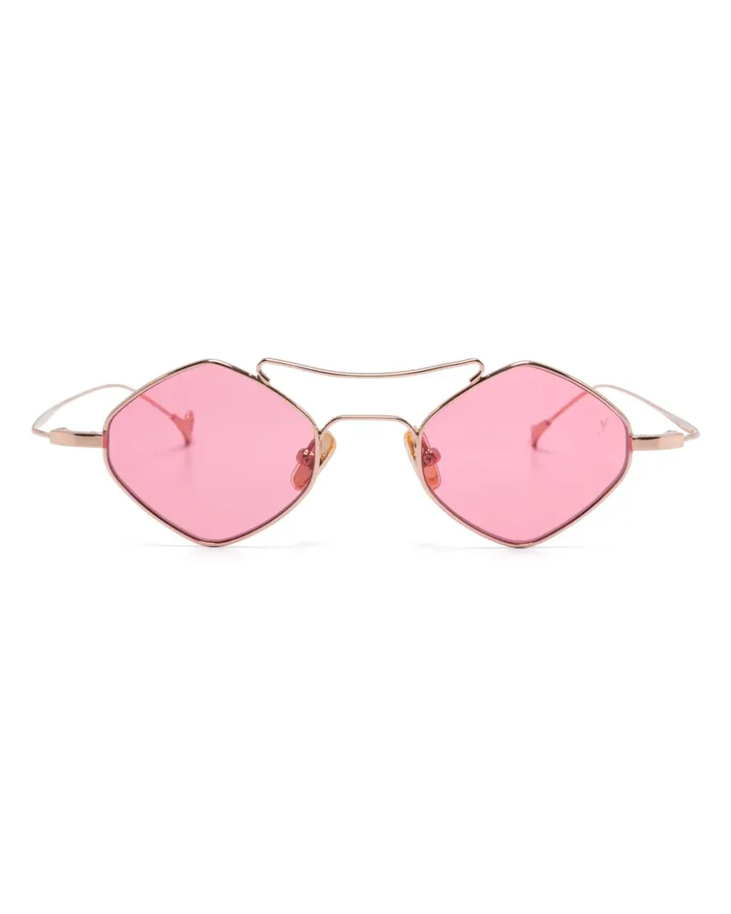 Eyepetizer Sonnenbrille mit geometrischem Gestell - Gold Gold