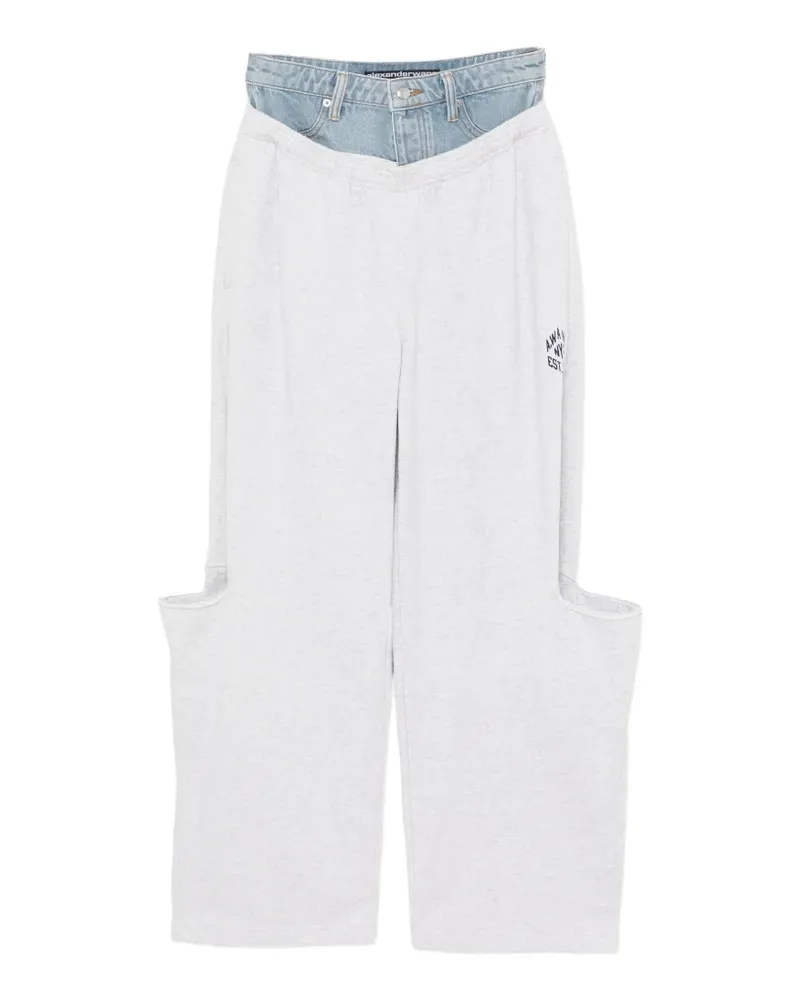 Alexander Wang pre-style slashed sweatpant pants - Grau Grau