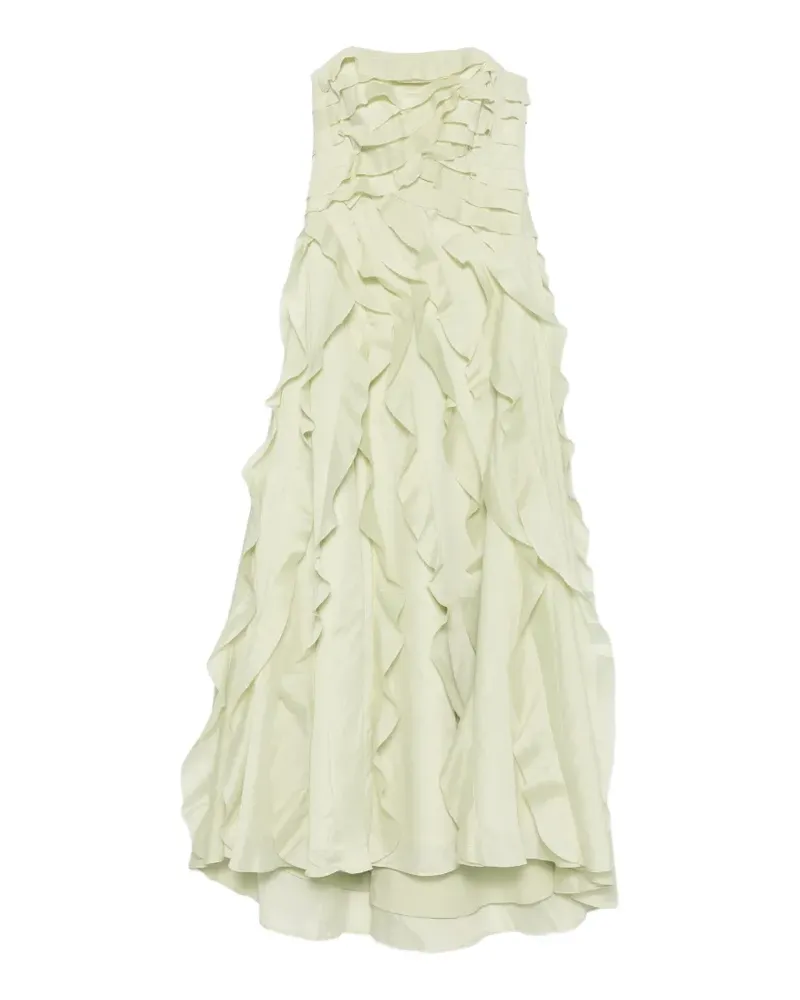 Aje. Allairie ruffled gown - Grün Grün