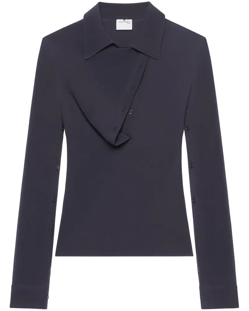 Courrèges Oblique Oberteil - Blau Blau