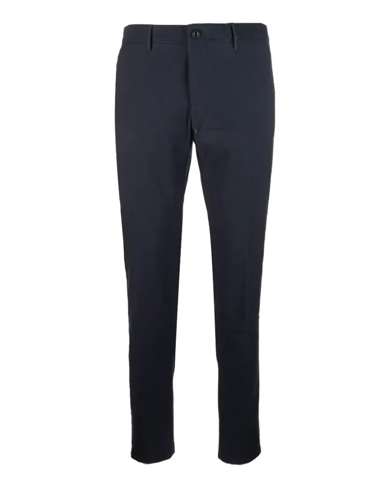 Incotex pressed-crease slim-fit trousers - Blau Blau