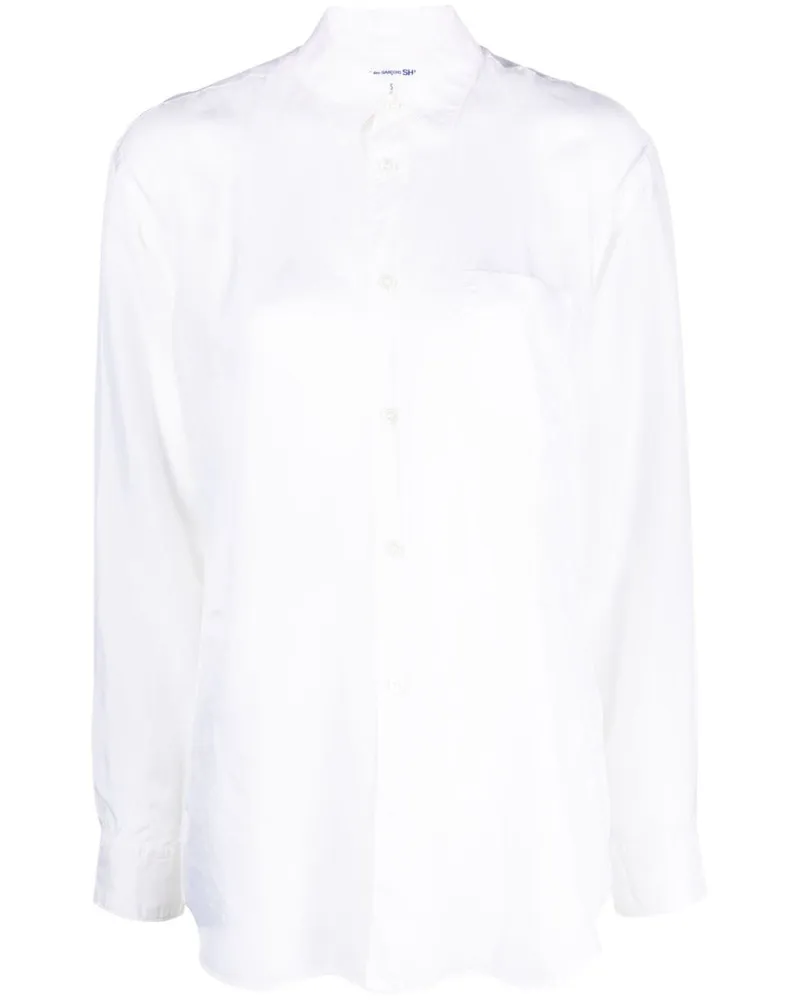 Comme des Garçons Langärmeliges Hemd - Weiß Weiß