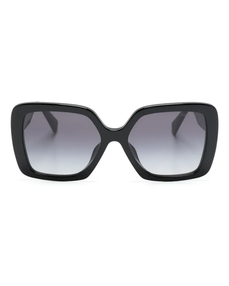 Miu Miu Sonnenbrille mit Oversized-Gestell - Schwarz Schwarz