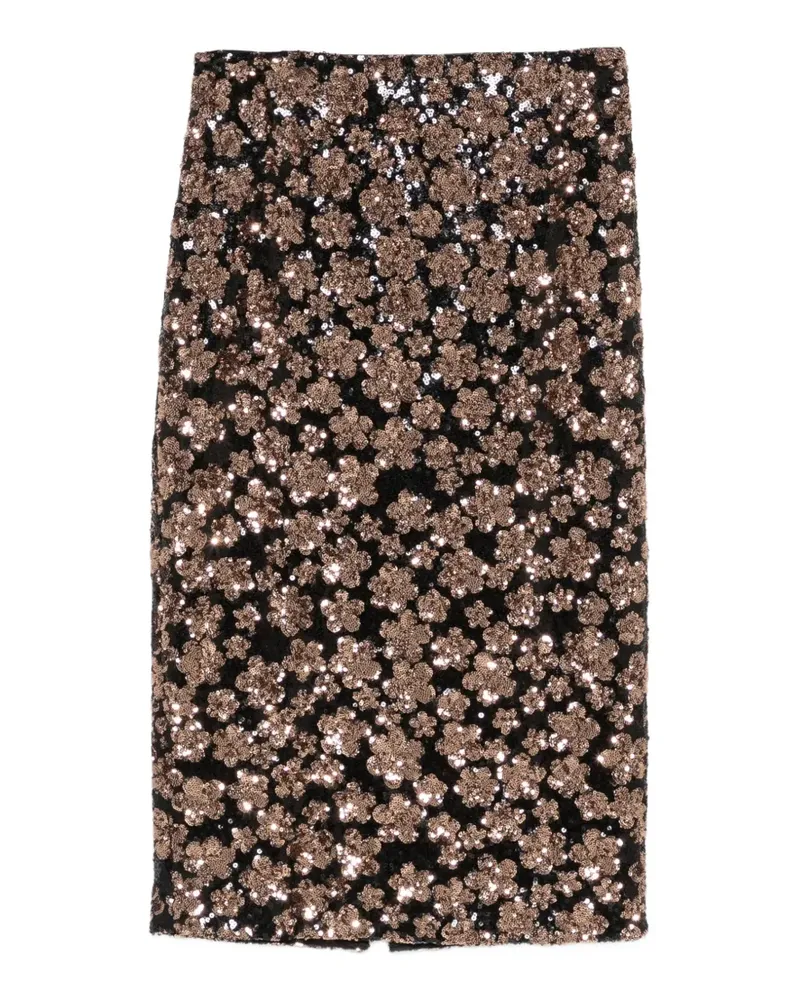 Max Mara TEEN Midirock - Schwarz Schwarz