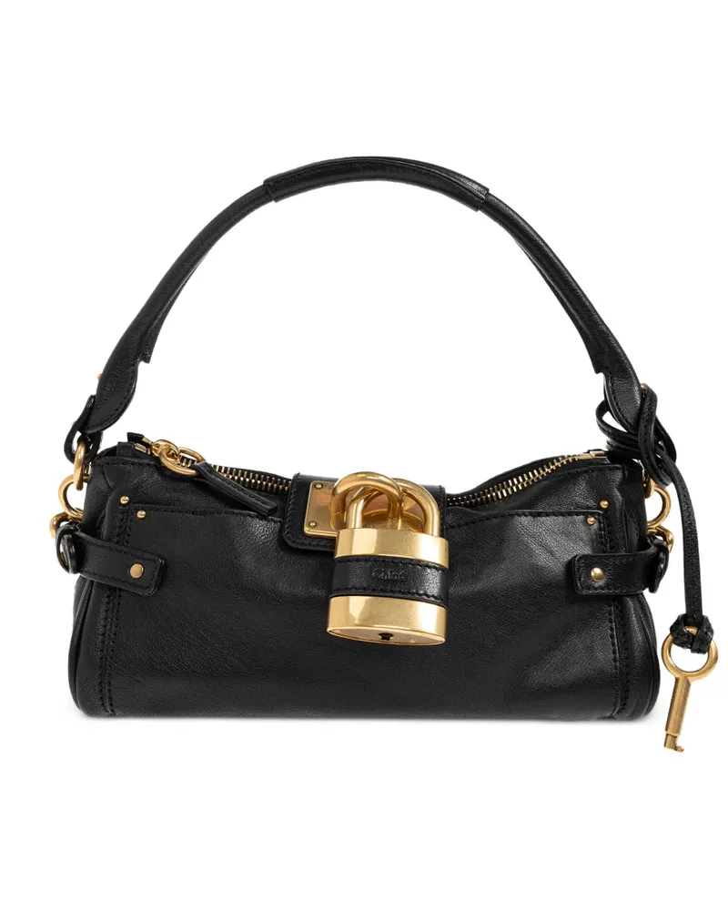 Chloé Paddington padlock leather tote bag - Schwarz Schwarz