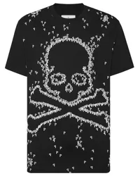 Philipp Plein Skull&Bones cotton t-shirt Schwarz