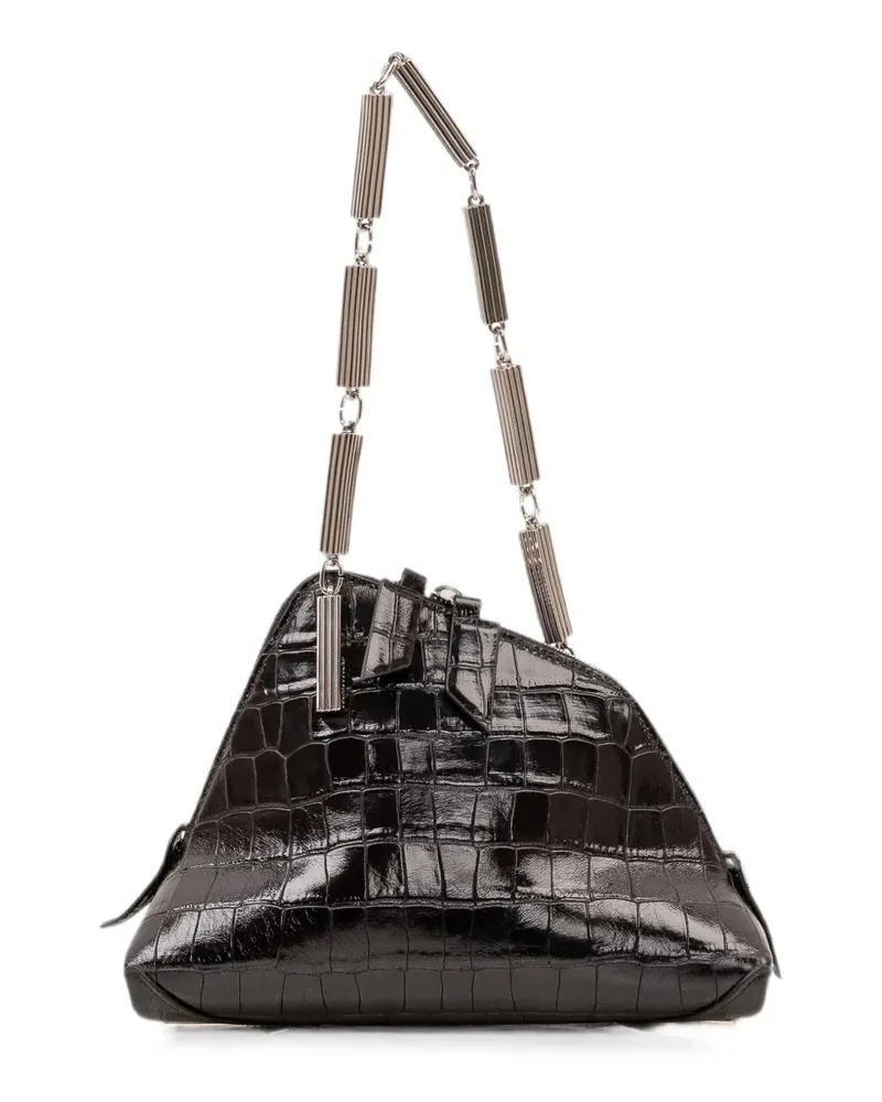 ATTICO La Scala Clutch - Schwarz Schwarz