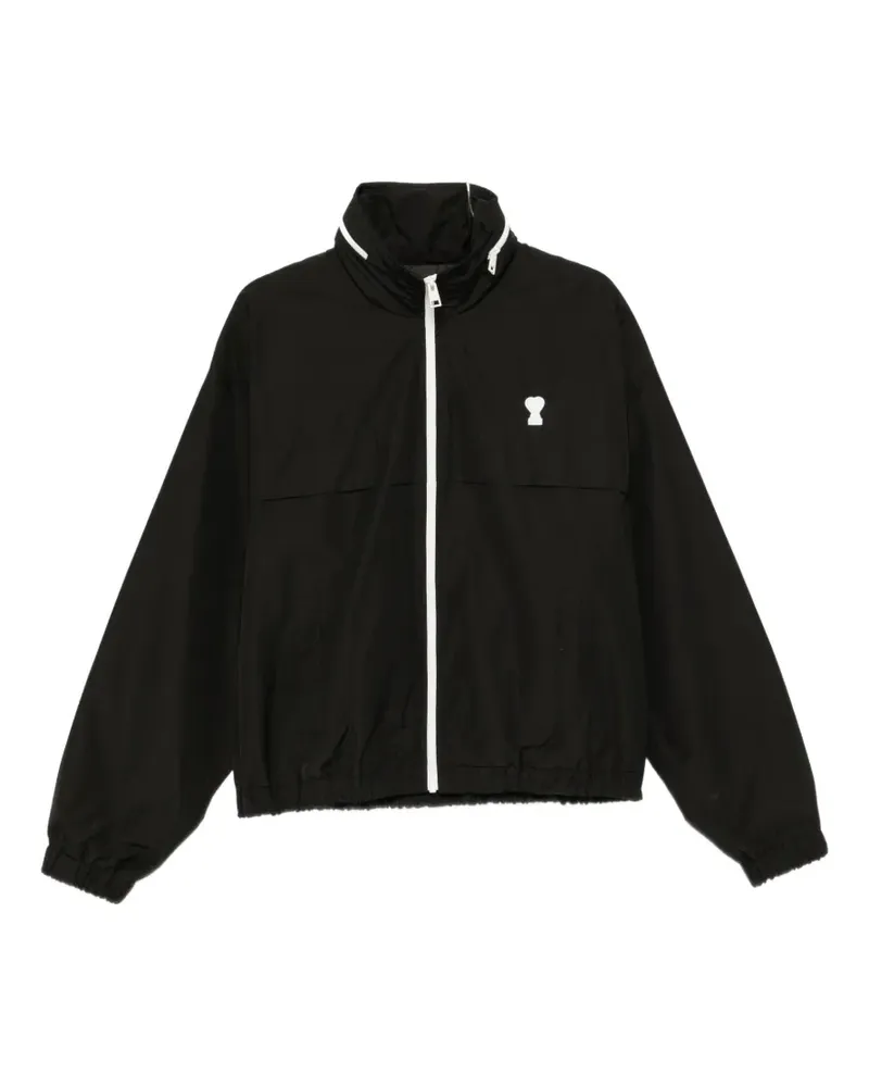 AMI Paris Ami de Coeur logo-patch jacket - Schwarz Schwarz