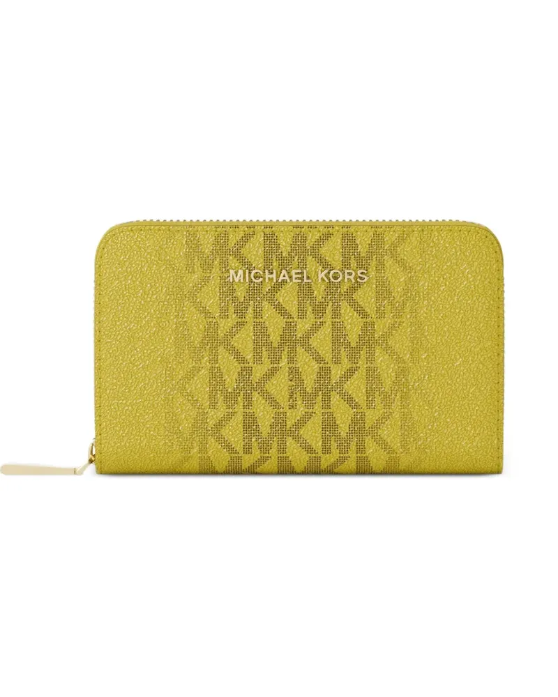 Michael Kors Portemonnaie mit Monogramm-Print - Gelb Gelb
