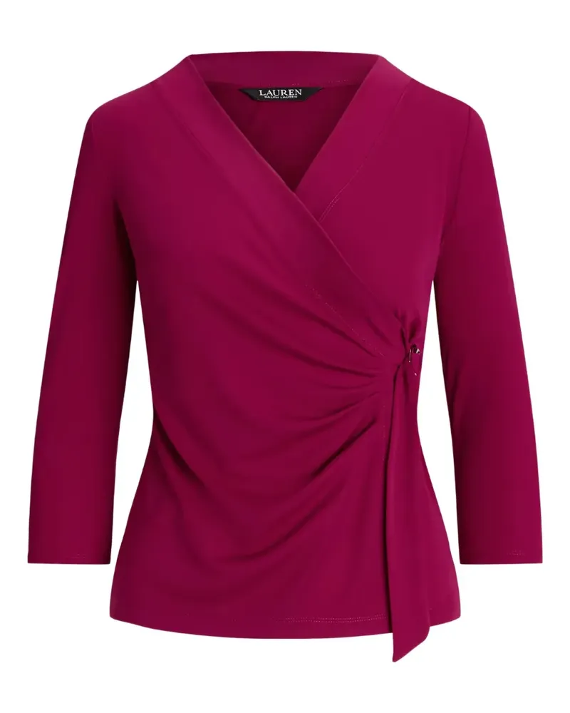 Ralph Lauren wrap-belted knitted blouse - Rosa Rosa