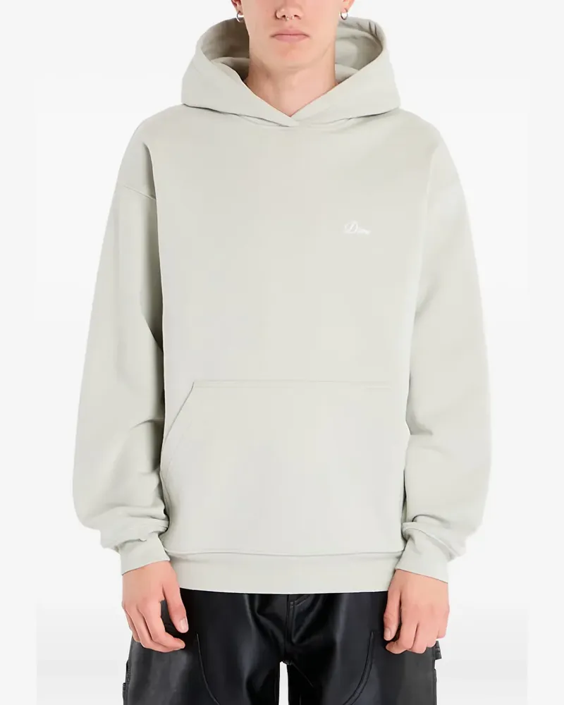 Dime Hoodie mit kleinem kursiven Logo - Grau Grau