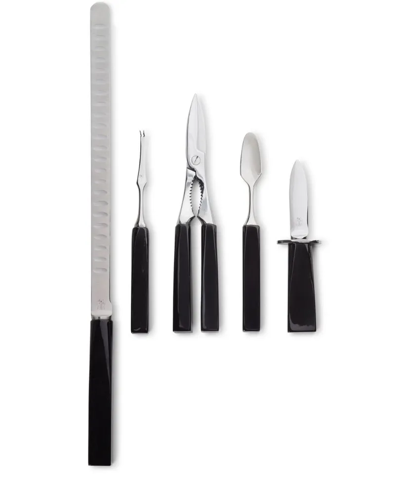 Brunello Cucinelli Crudités-Besteck (5er-Set) - Schwarz Schwarz