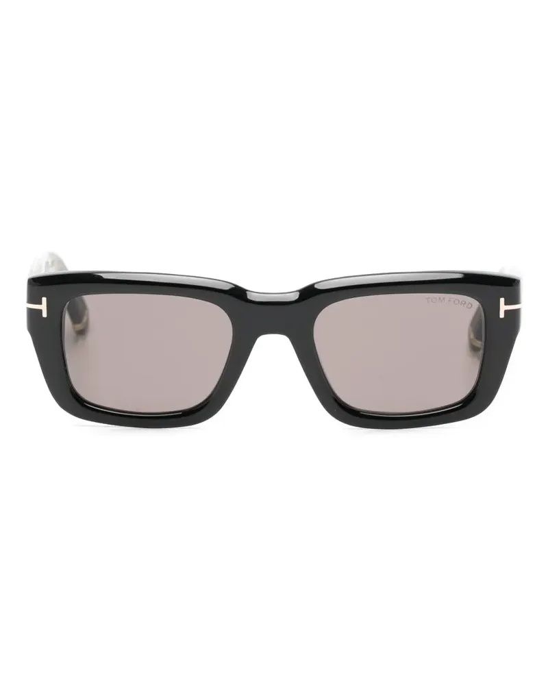 Tom Ford Icon Sonnenbrille mit eckigem Gestell - Schwarz Schwarz