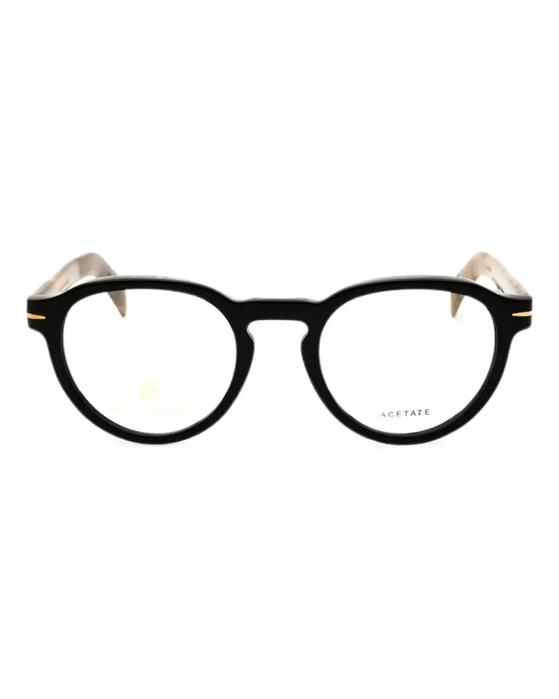 EYEWEAR by DAVID BECKHAM DB 7021 round-frame glasses - Schwarz Schwarz