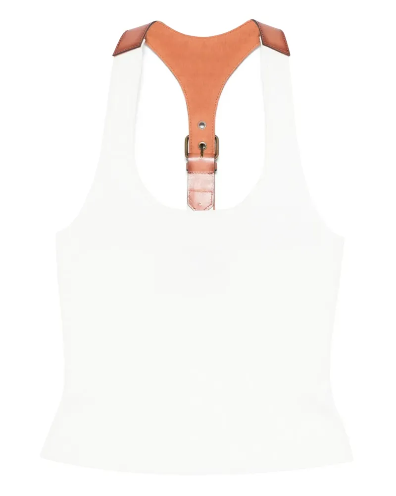 Monse leather-strap top - Weiß Weiß