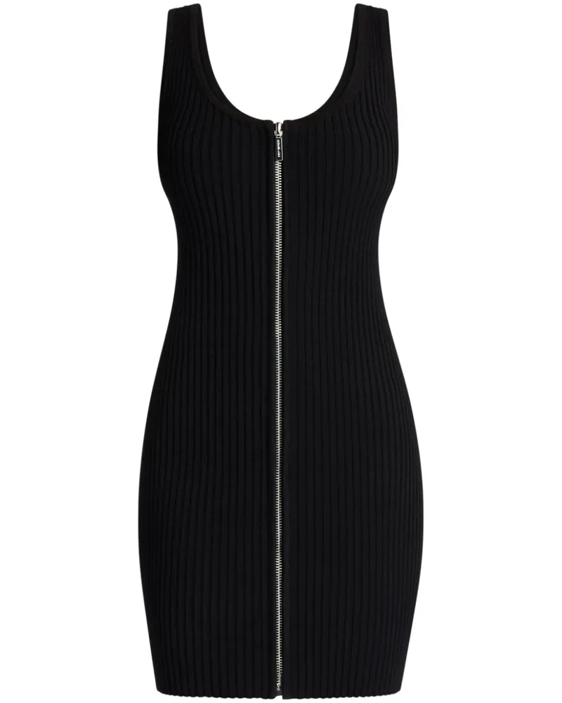 Michael Kors Geripptes Minikleid - Schwarz Schwarz