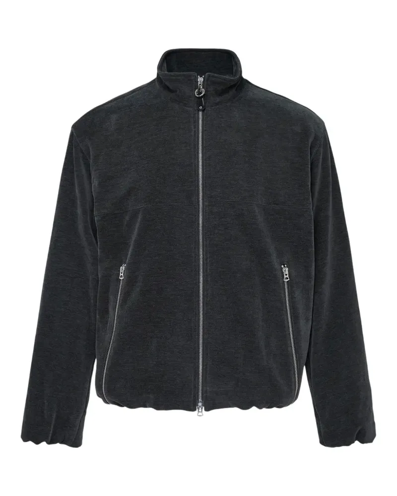 SOLID HOMME velvet-effect jacket - Grau Grau