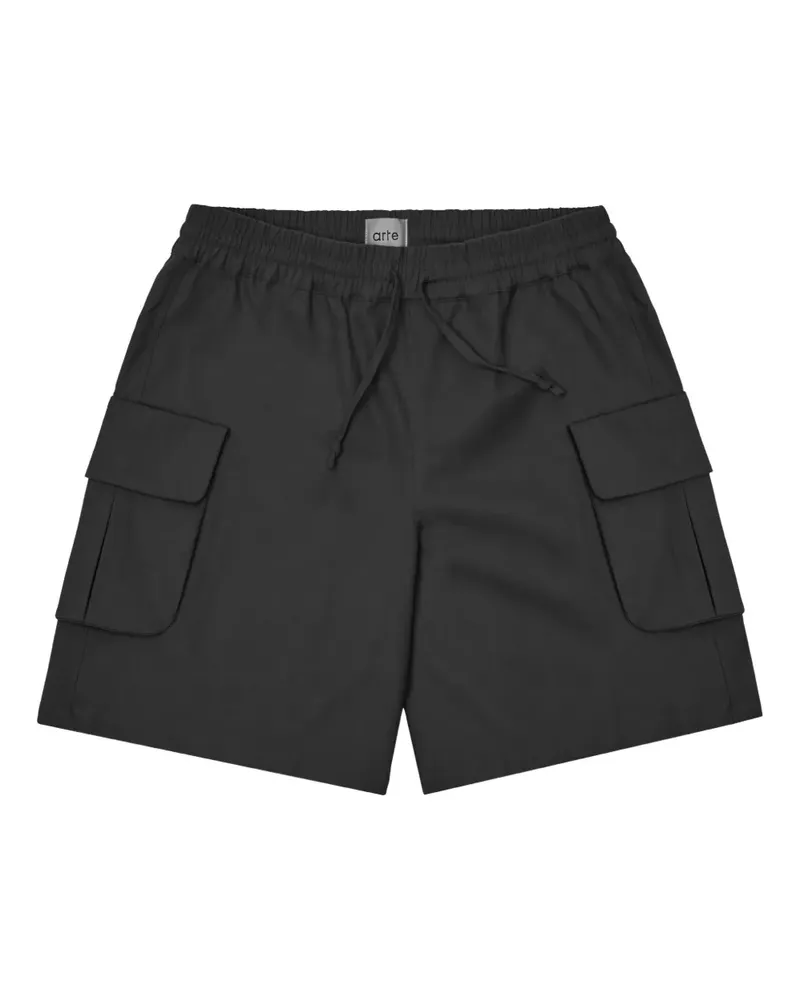 Arte Antwerp Shorts mit Kordelzug - Schwarz Schwarz