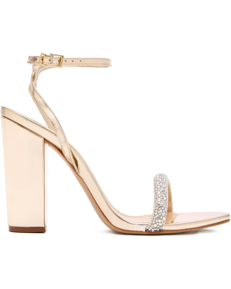 Schutz Sandalen mit Kristallen 115mm - Gold Gold