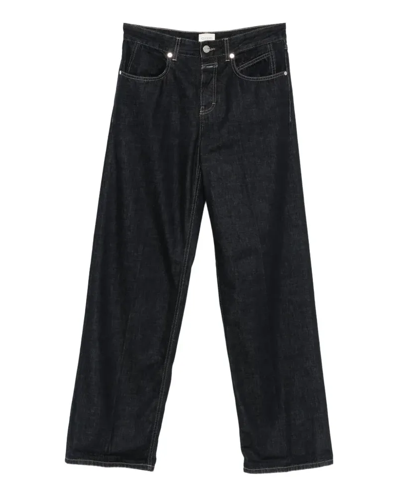 Closed Weite Nikka Jeans mit Logo-Patch - Blau Blau