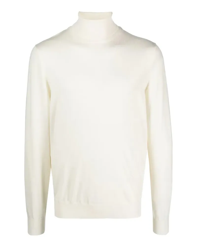 BARBA Gestrickter Rollkragenpullover - Nude Nude