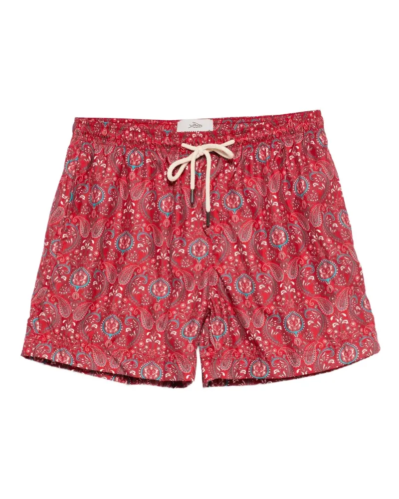 PENINSULA Verbania Badeshorts mit Paisley-Print - Rot Rot