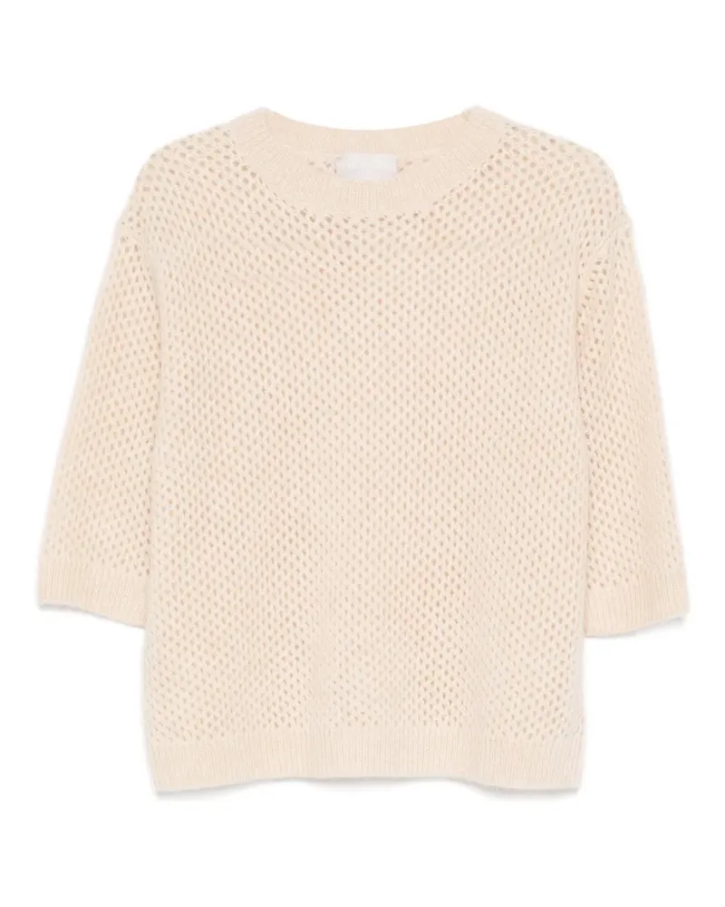 hemisphere Pullover mit Lochstrickmuster - Nude Nude