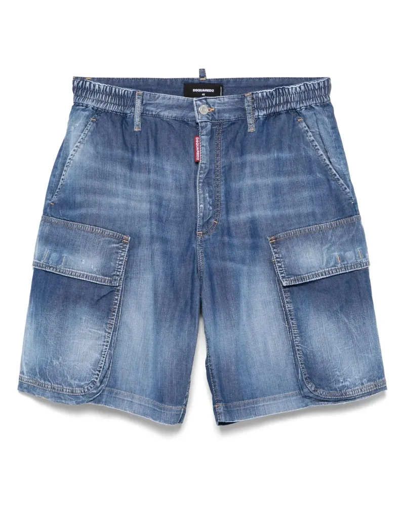 Dsquared2 Jeans-Shorts mit aufgesetzten Taschen - Blau Blau